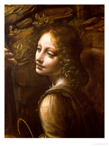 Detail of the Angel, from the Virgin of the Rocks - Leonardo Da Vinci Painting
